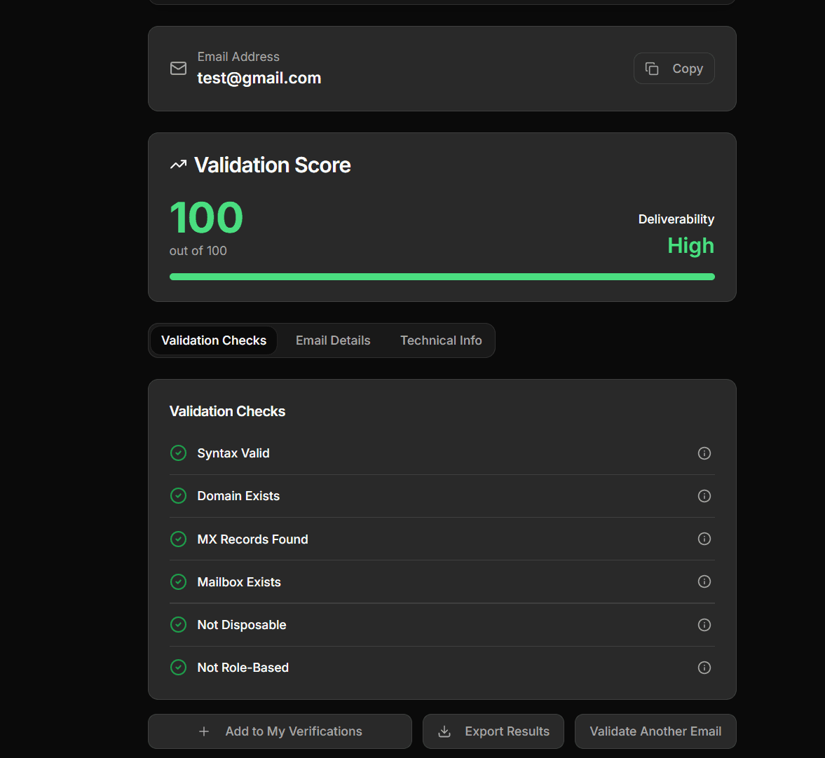 Truverify Verify response