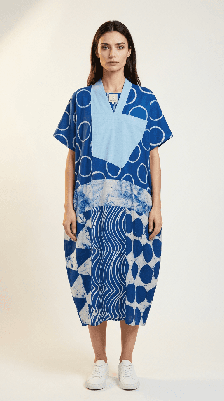 Indigo Check Set