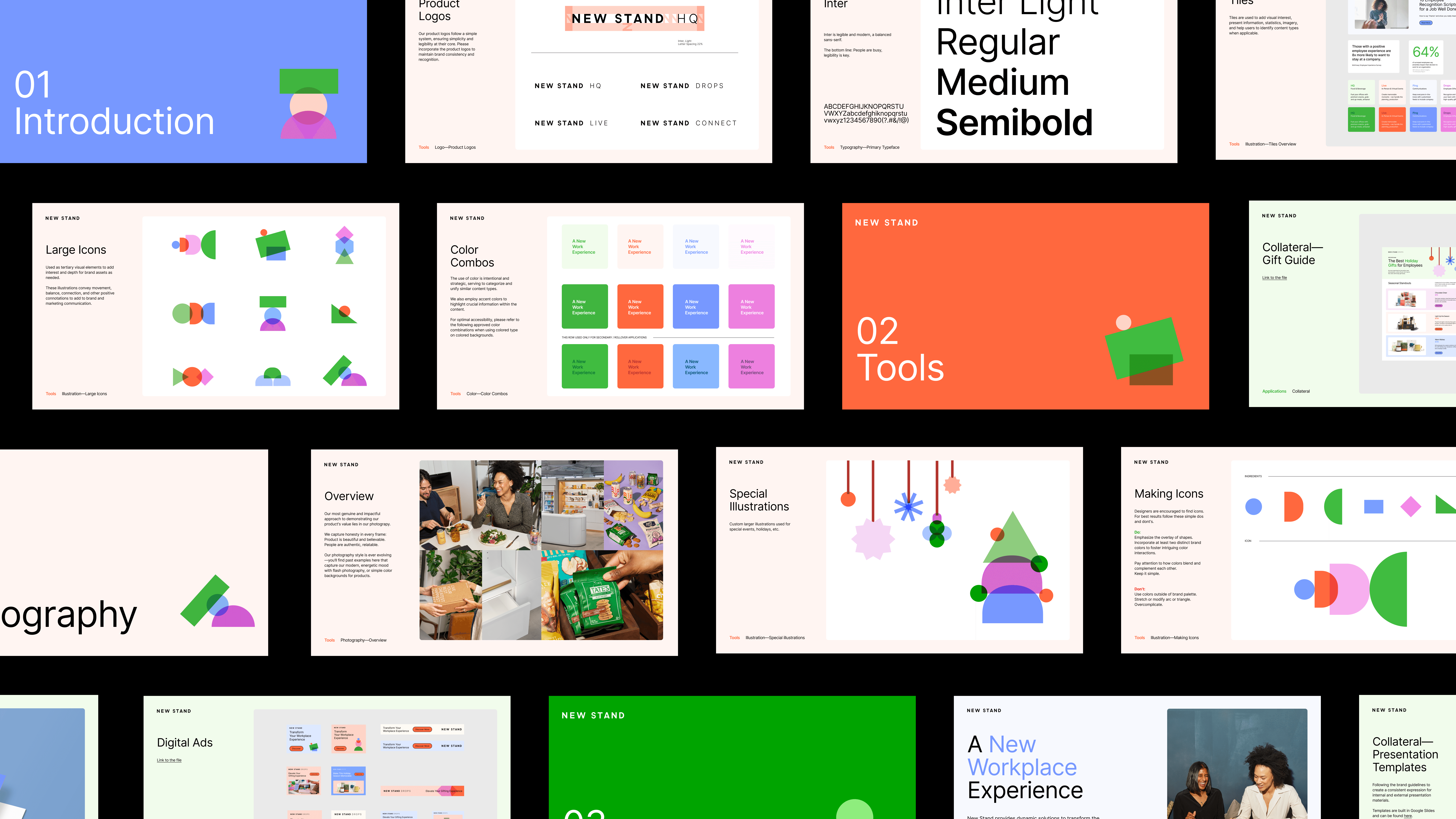 Streetside billboard with flyposters of the Batch.Works brand and illustrations