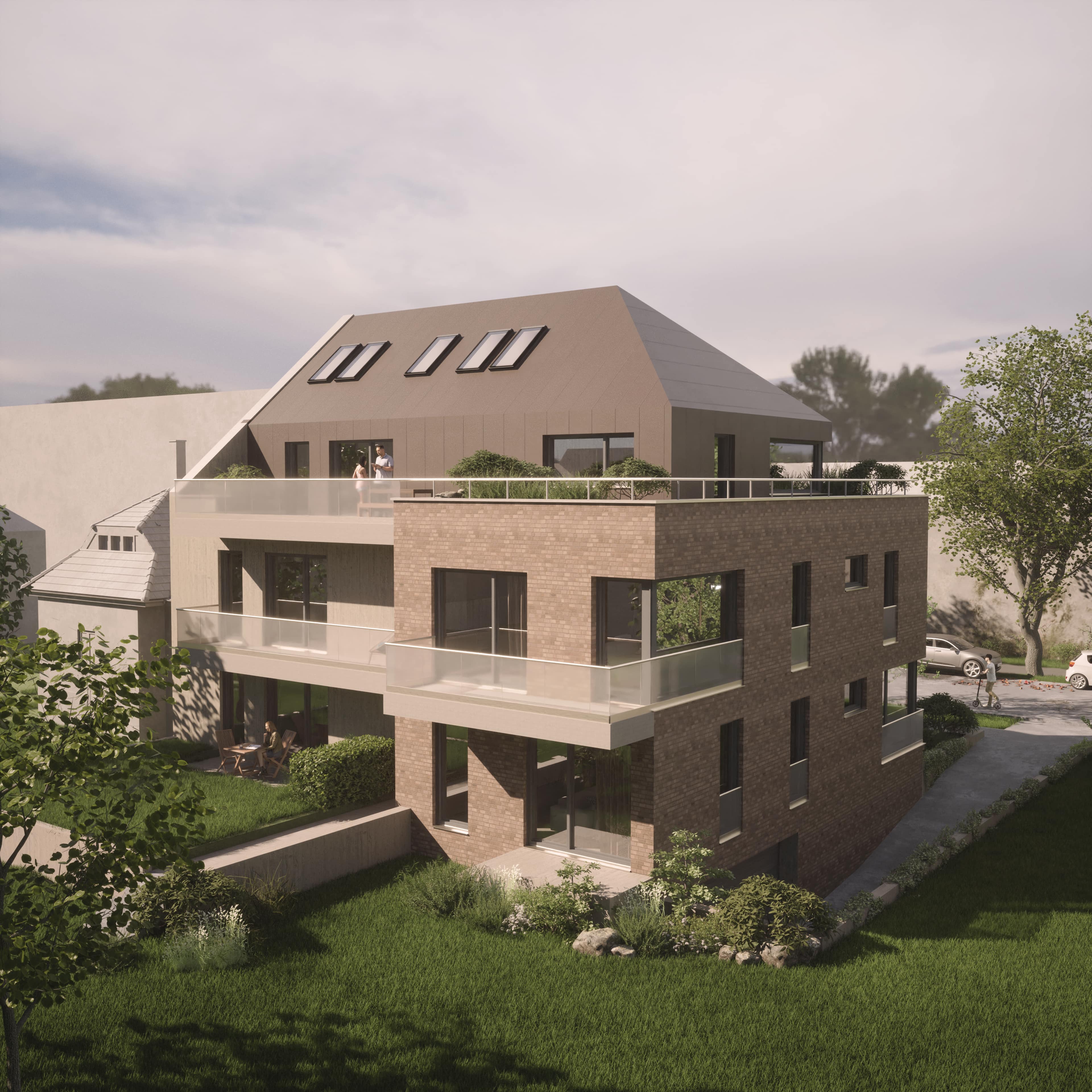 hatlakásos társasház