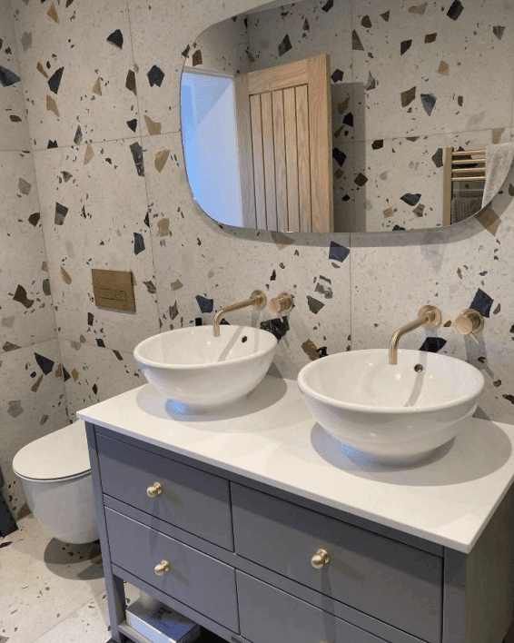 furnished bathroom