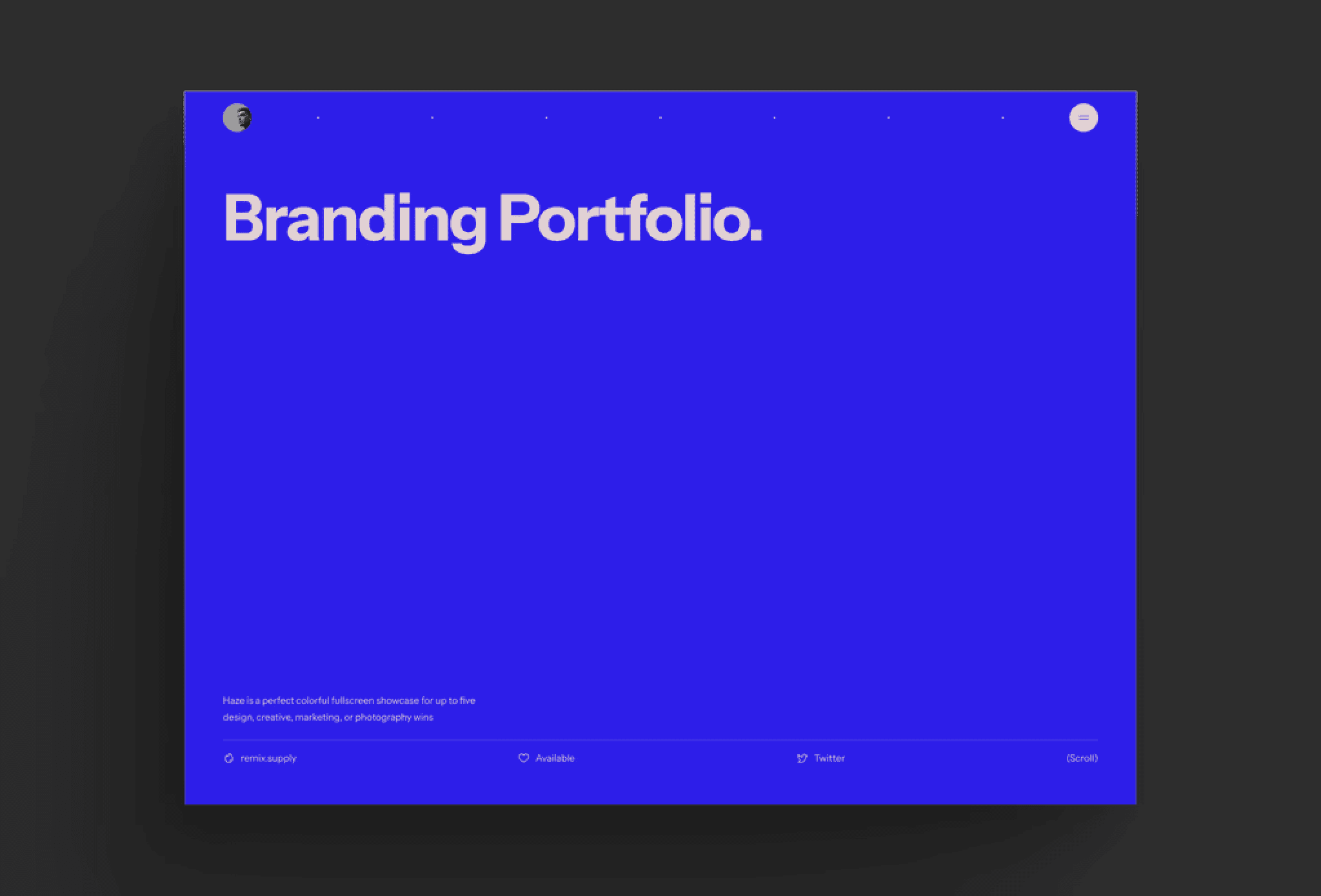 Minimal website