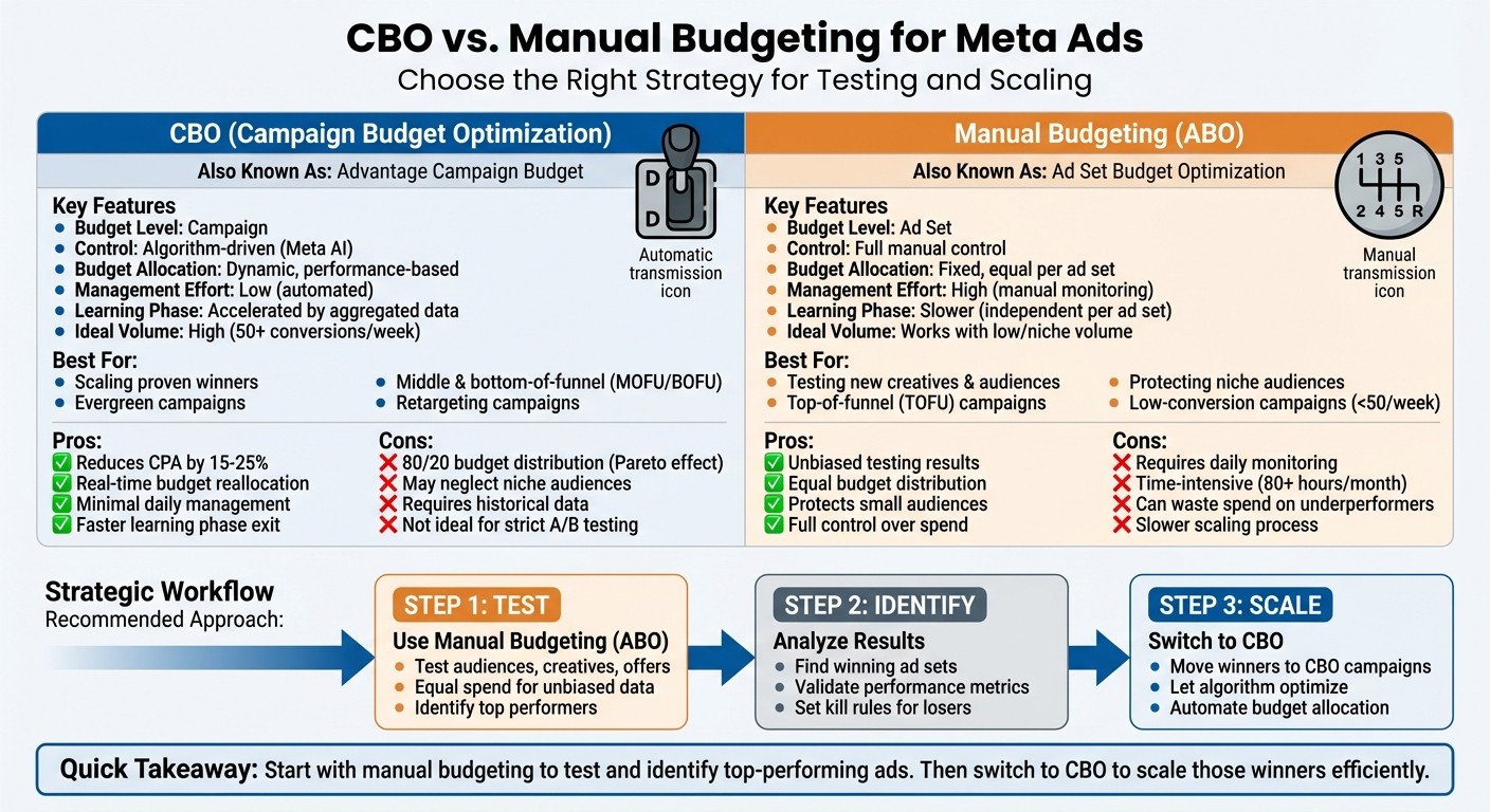 CBO vs Manual Budgeting for Meta Ads: Complete Comparison Guide