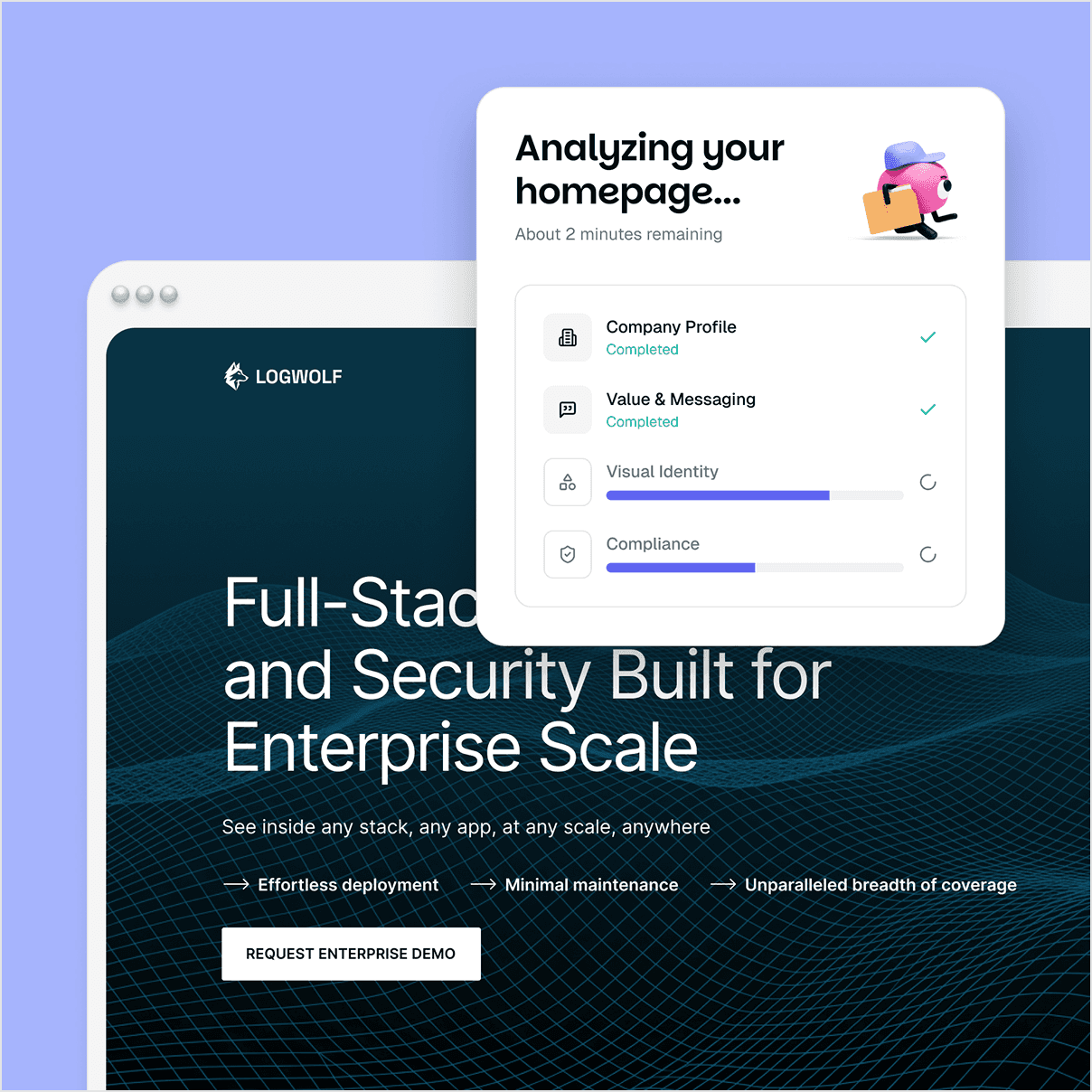 A four steps process. Live in under 30 minutes.