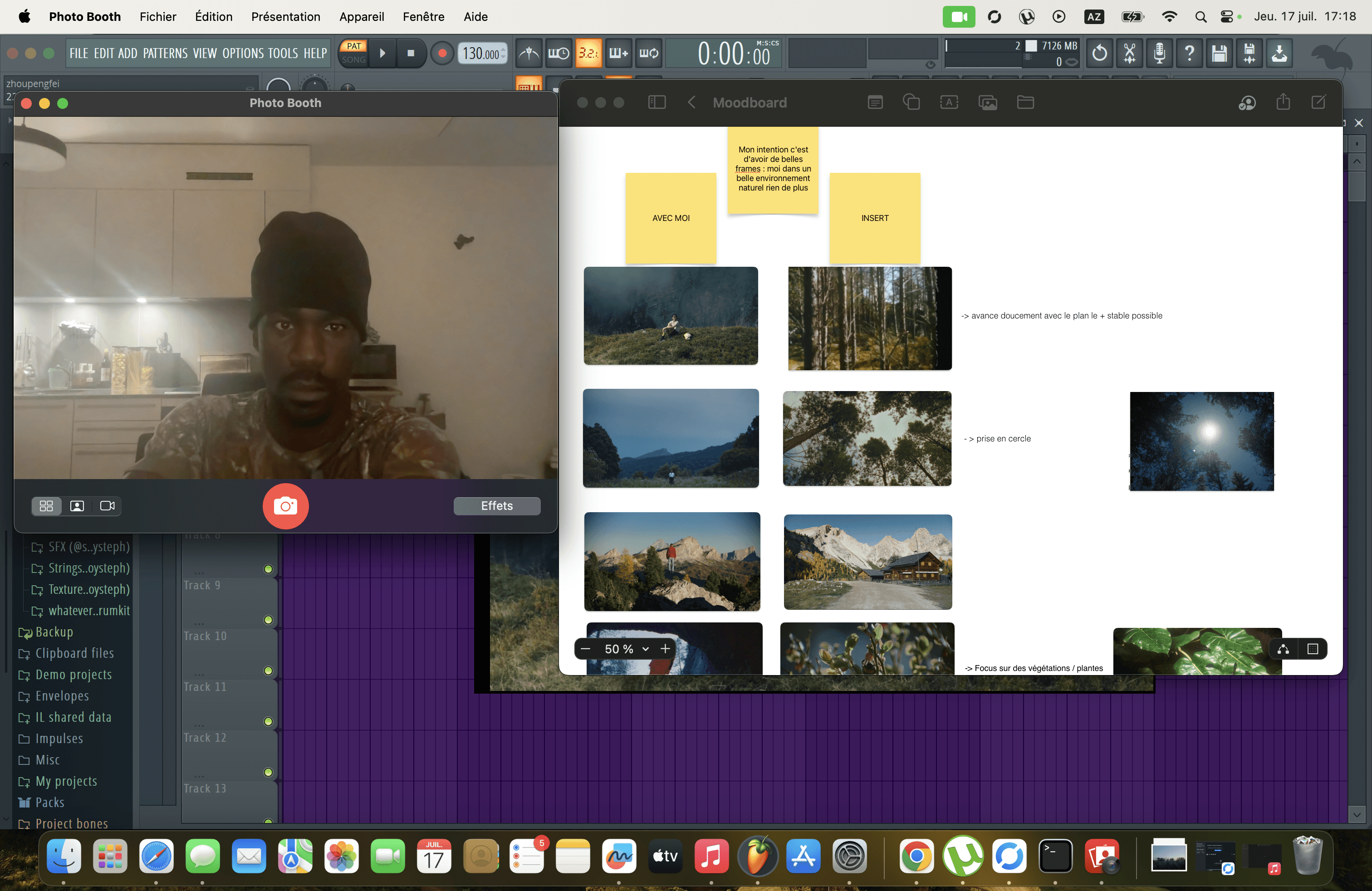 Woman with color palette