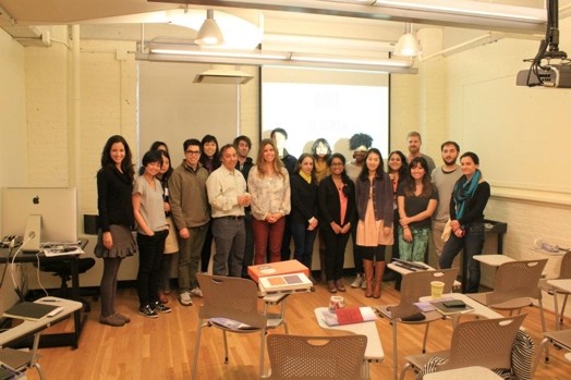 group photo in the course room