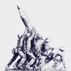 Portada de Cuando todos votan: ¿qué revela la elección más masiva de Chile?, estudio de IdeaPaís, mostrando una ilustración de soldados que sostiene un lápiz gigante.