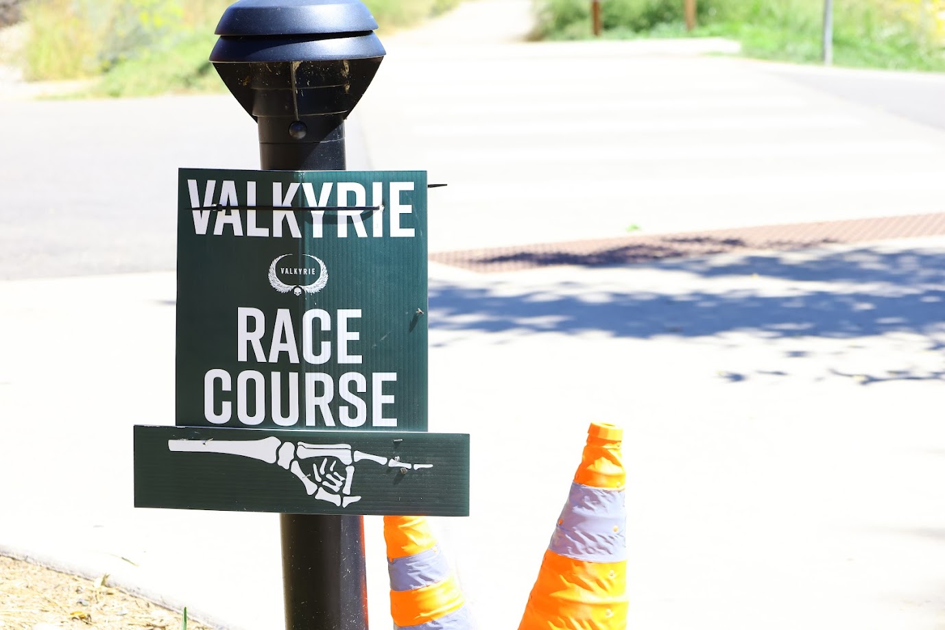 Valkyrie race course signage