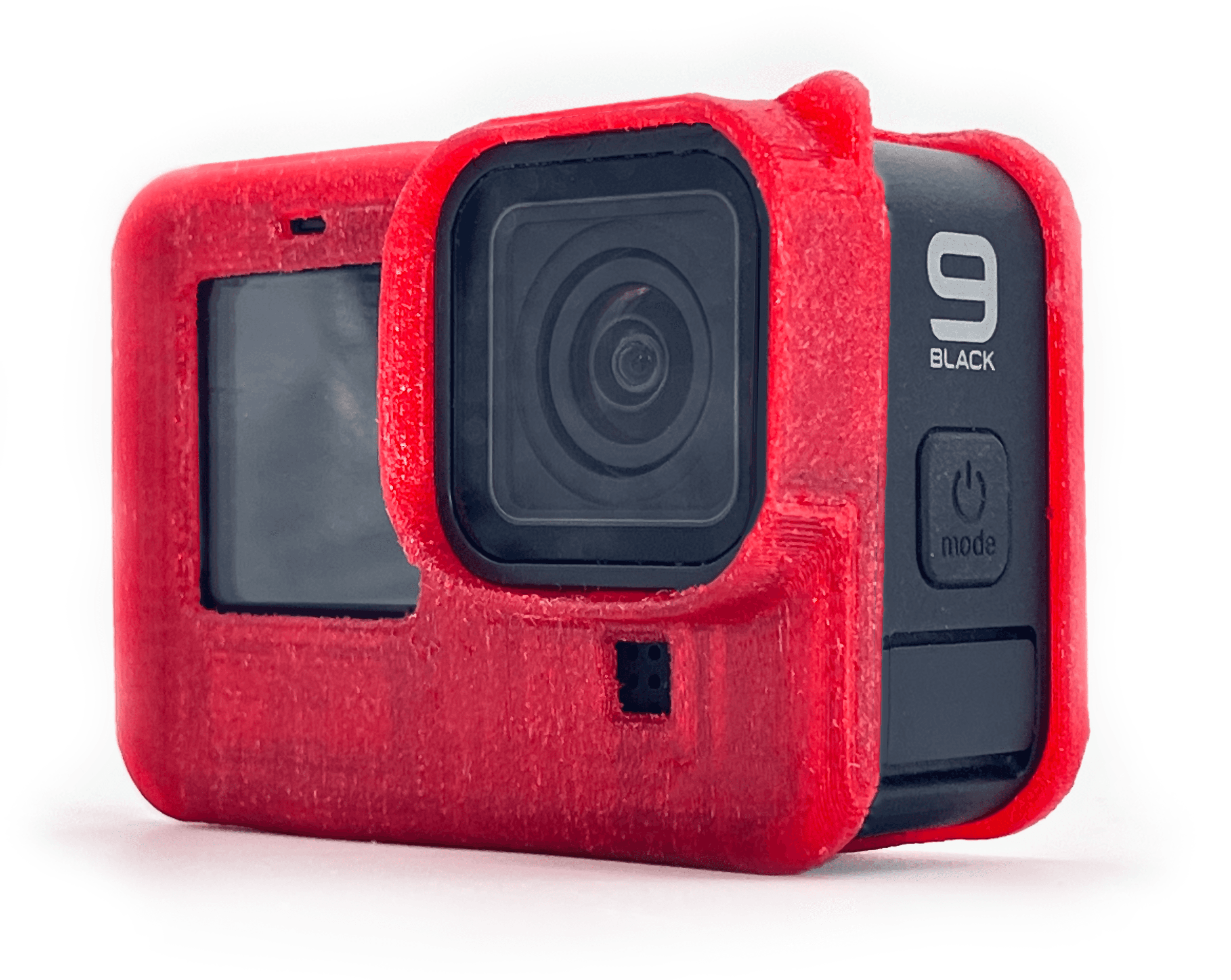 3d printed tpu red gopro case 