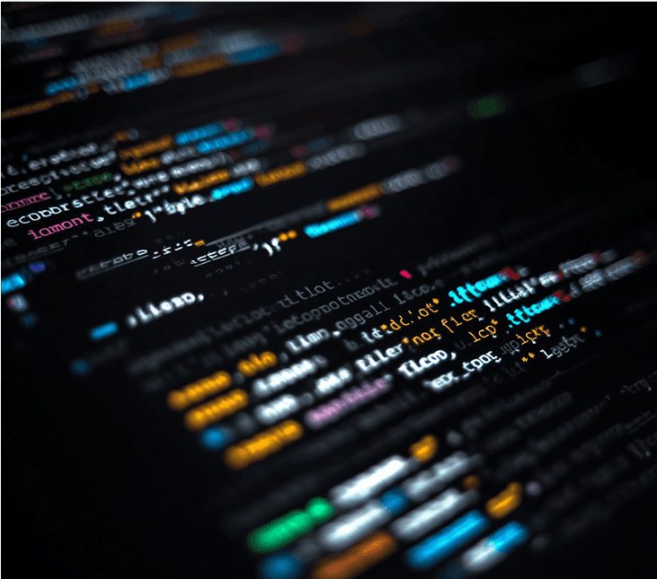 Code on screen