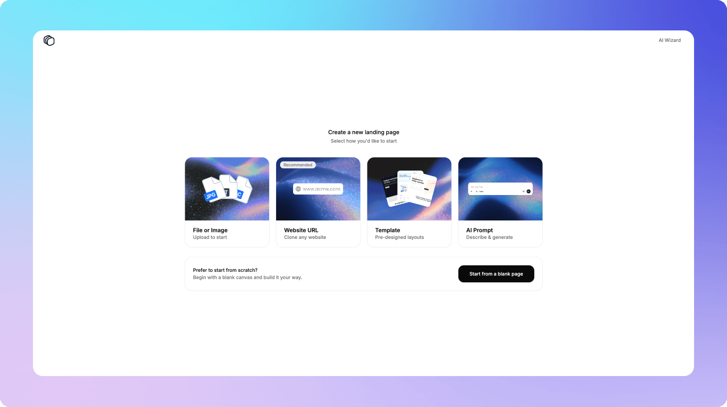 Creating a landing page with GenPage
