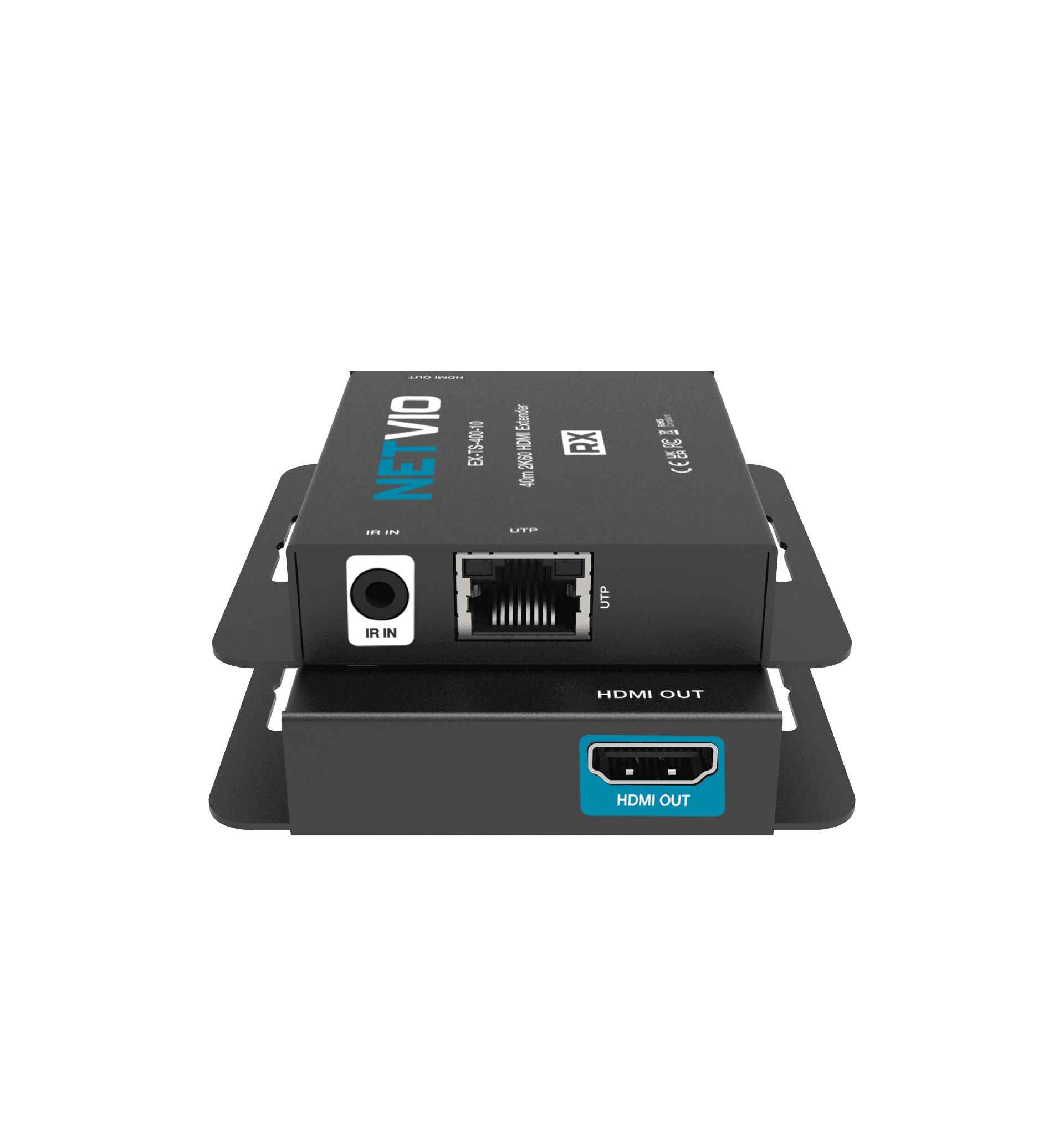 NETVIO HDMI Extender RX unit with ports