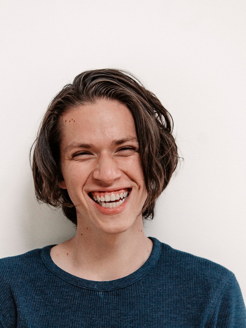 Smiling patient with braces