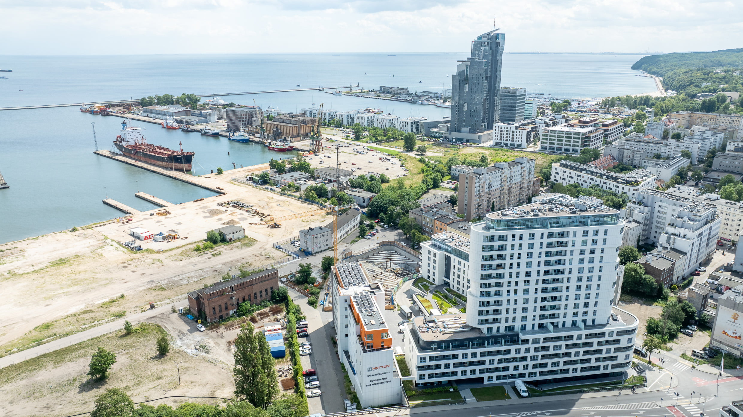 Apartament Gdynia Centrum nad morzem Trójmiasto widok marina port