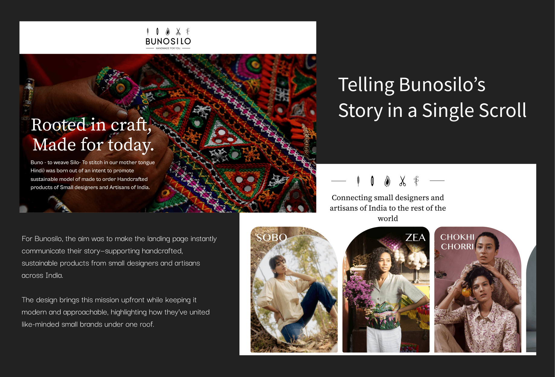 A screen for a desserts header website