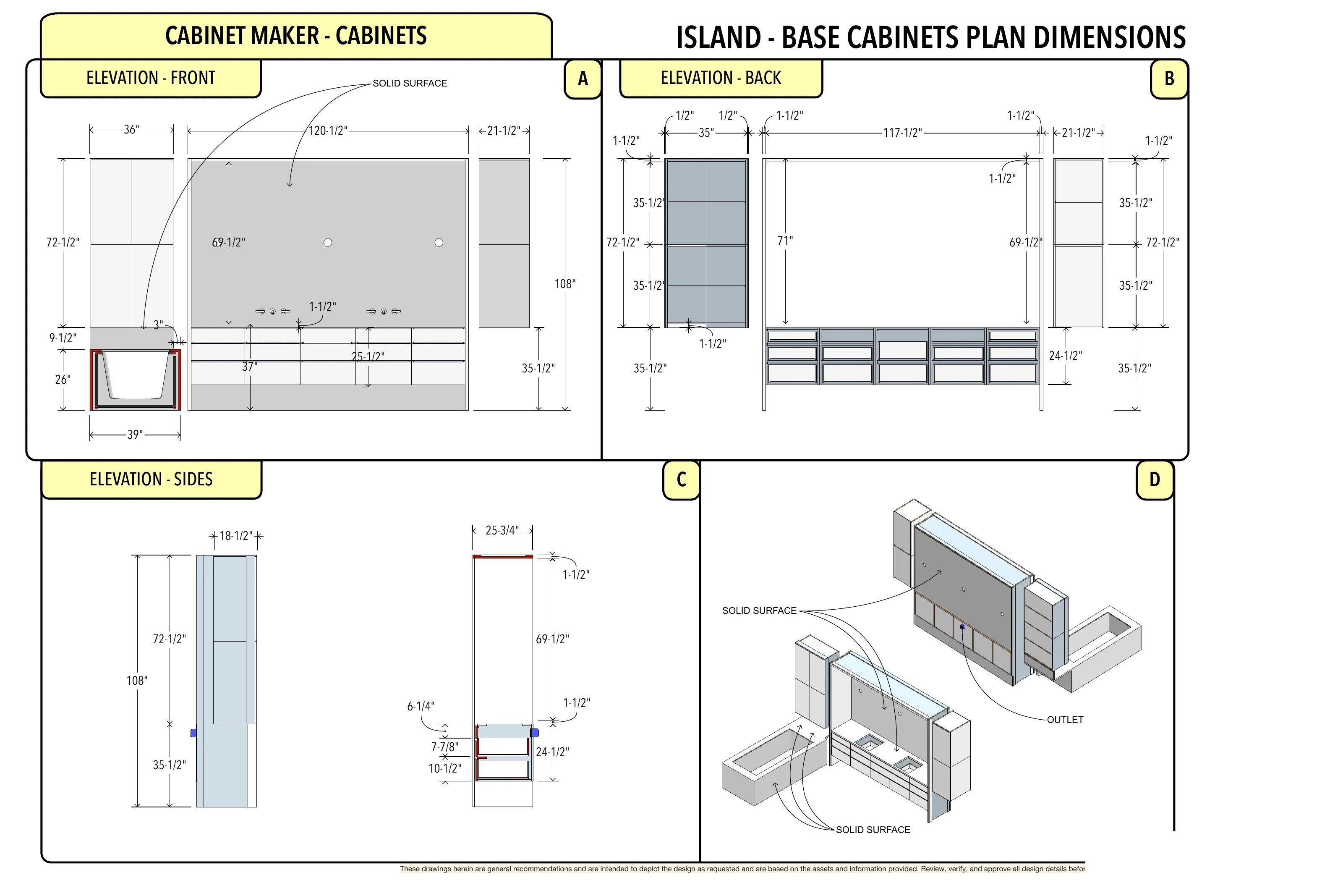 Vanity Meets Window Seat: technical cabinet elevations and interior views.