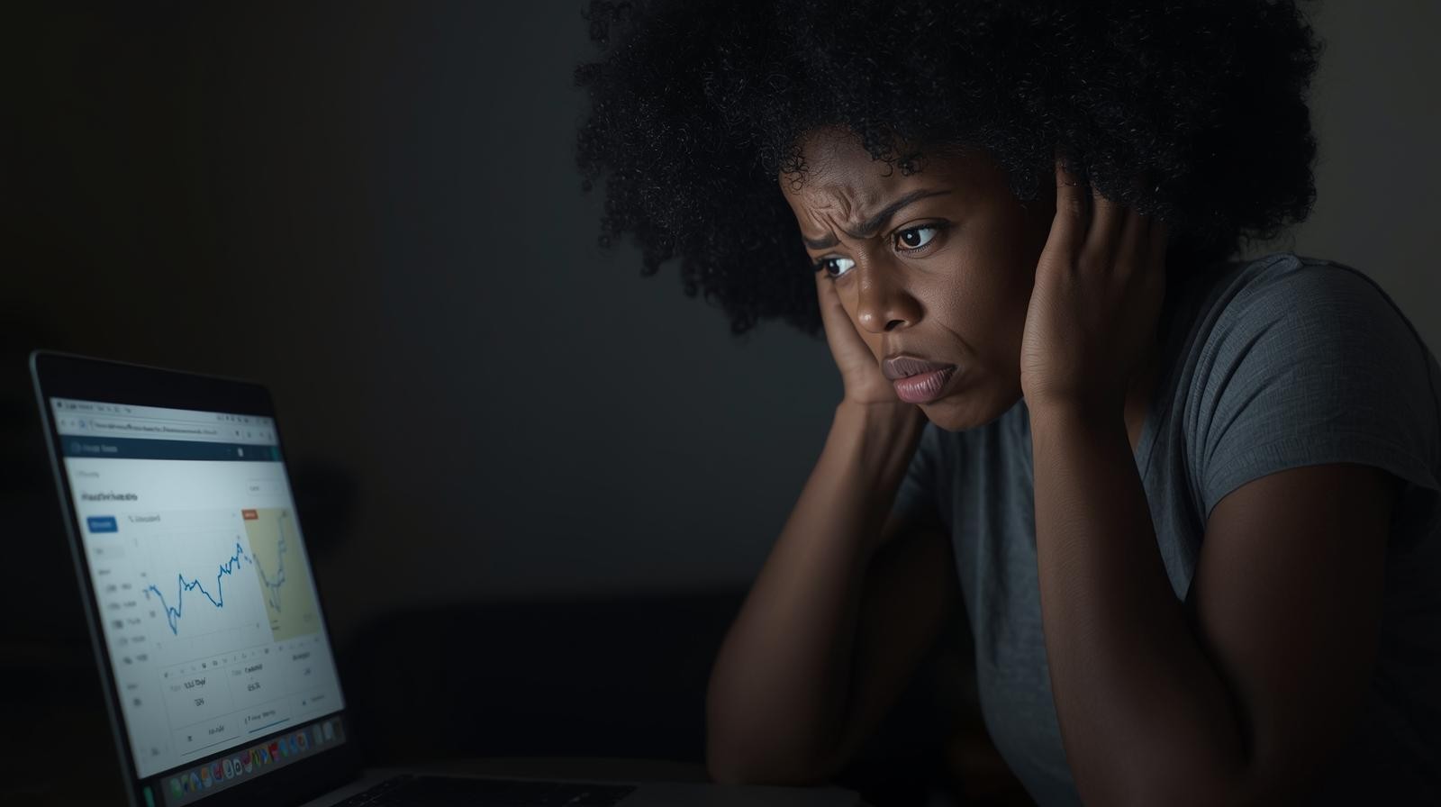 A business lady frustrated by failed payments