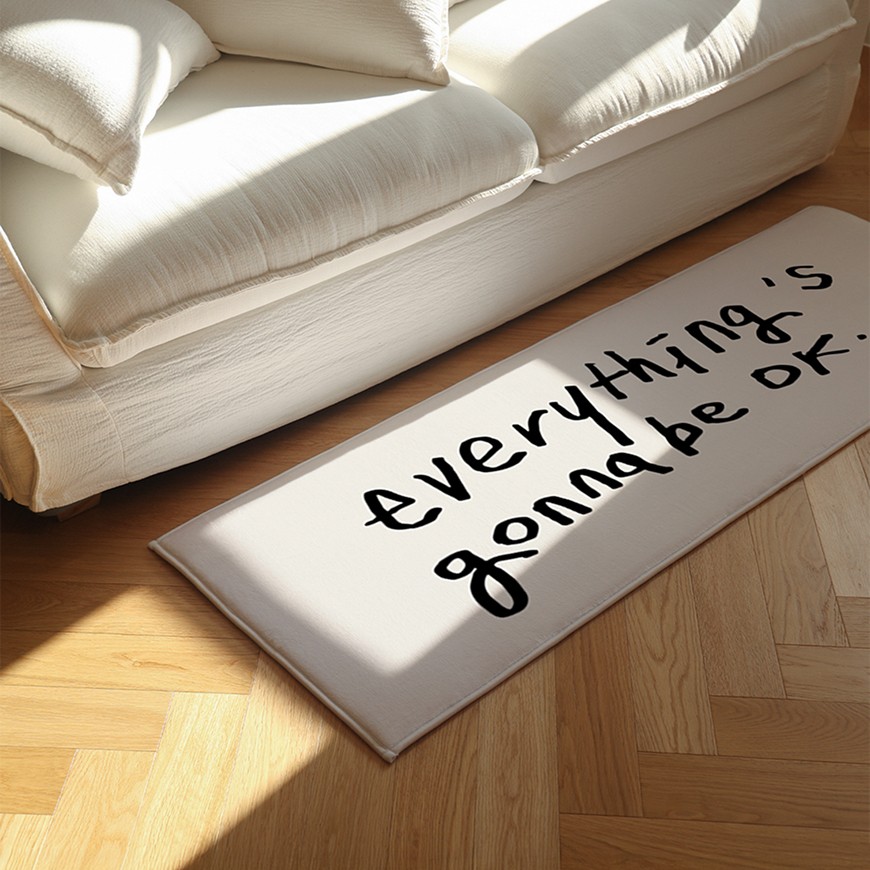 everything's gonna be ok. 주방매트 러너, 러그