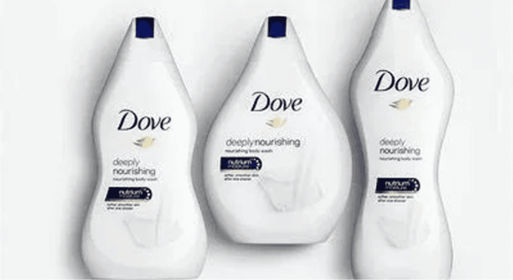 Dove Body Shaped Bottle