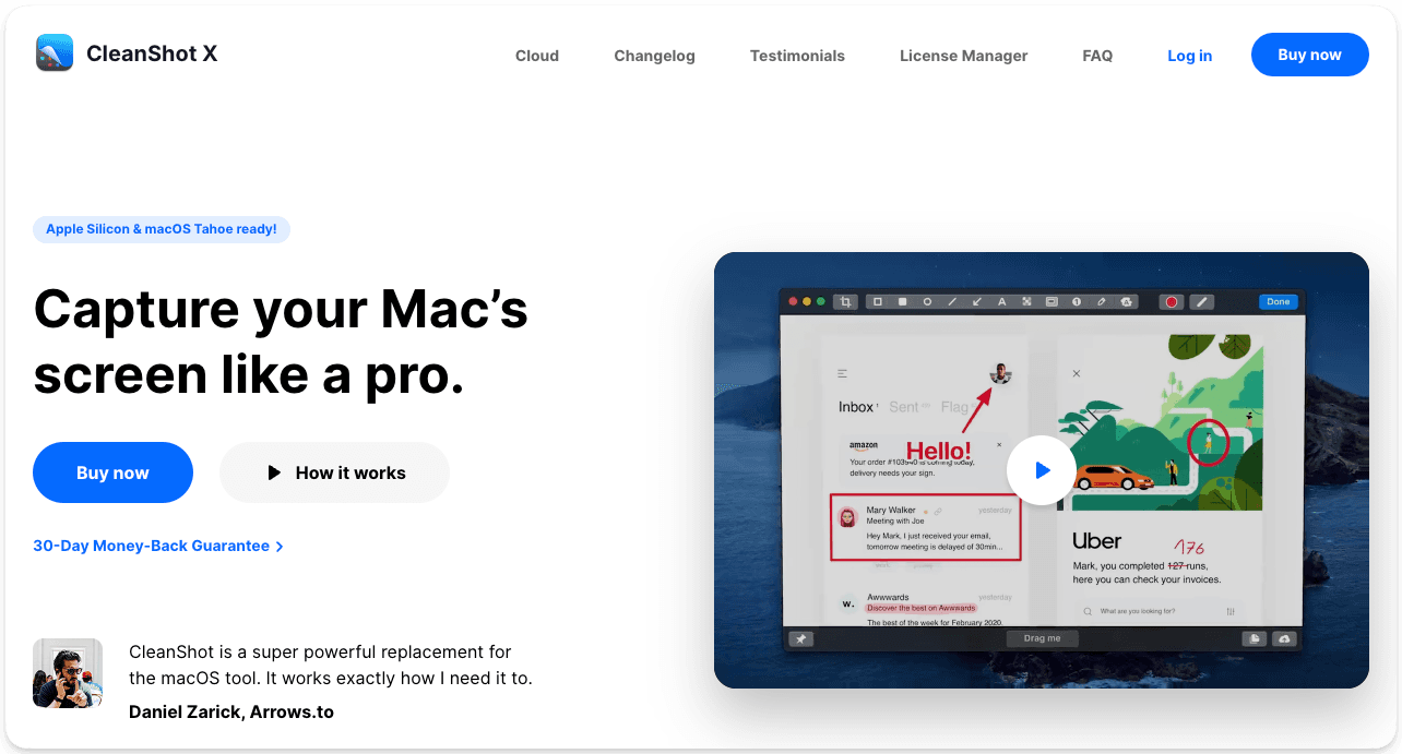 CleanShot X screen capture tool for Apple