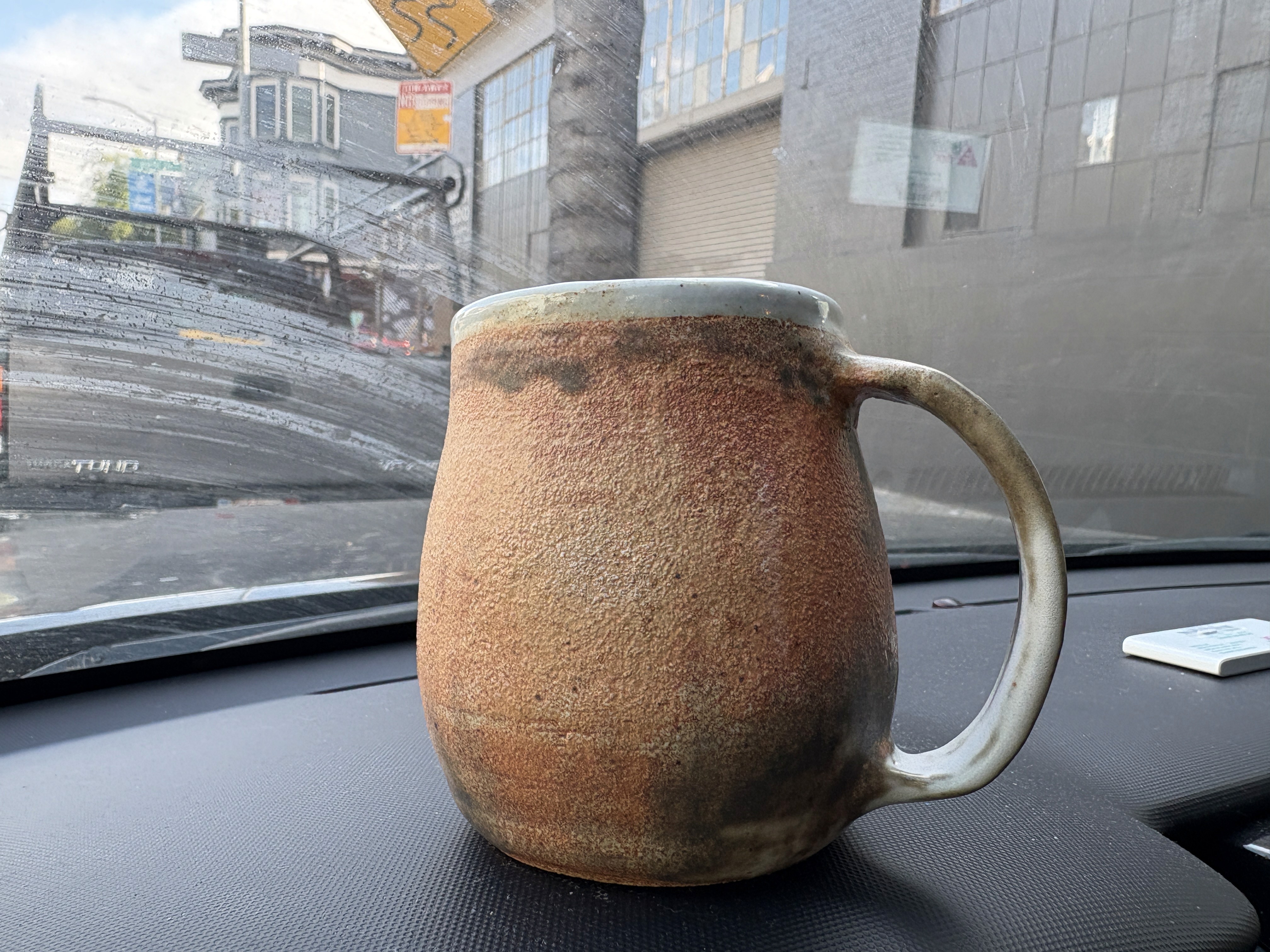 Handmade ceramic pitcher