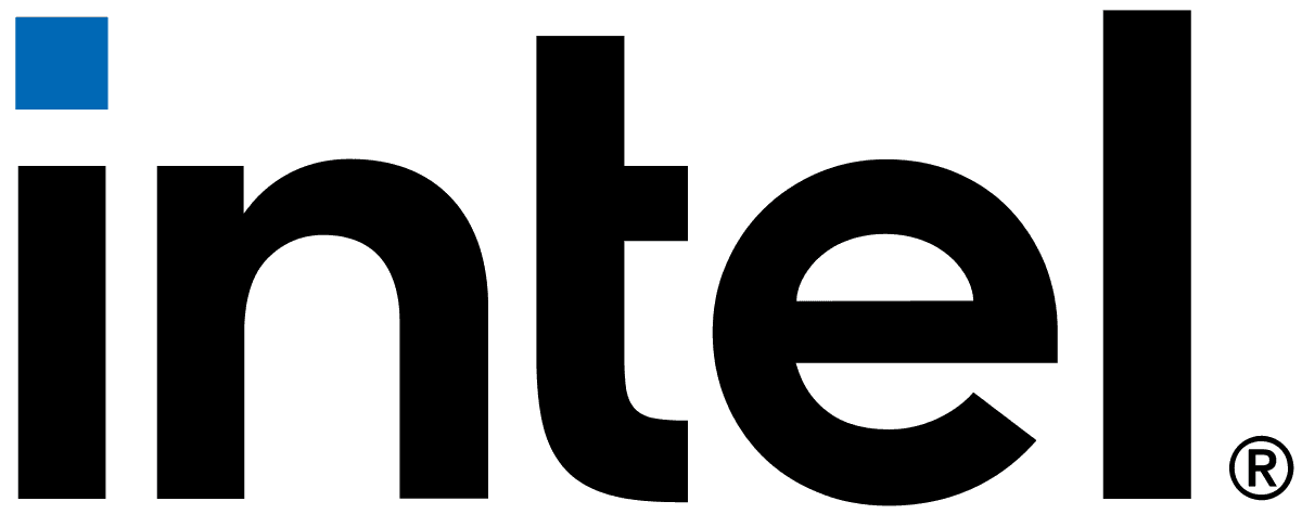 Intel logo prominently displayed on a sleek black background, representing cutting-edge technology for gaming builds, best PC builds of 2023, and advanced configurations. Ideal for gaming enthusiasts, machine learning hardware, and high-end gaming PCs using Intel Core i7 processors and other premium parts for optimal performance.