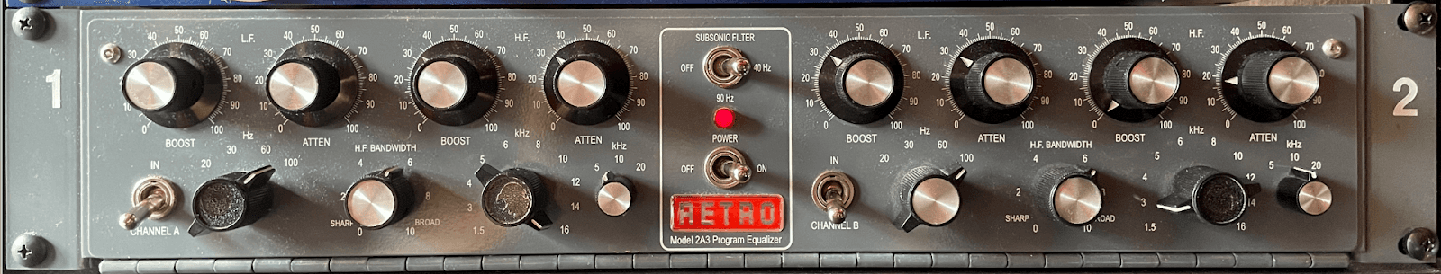 The Pultc EQP-1A tube equalizer