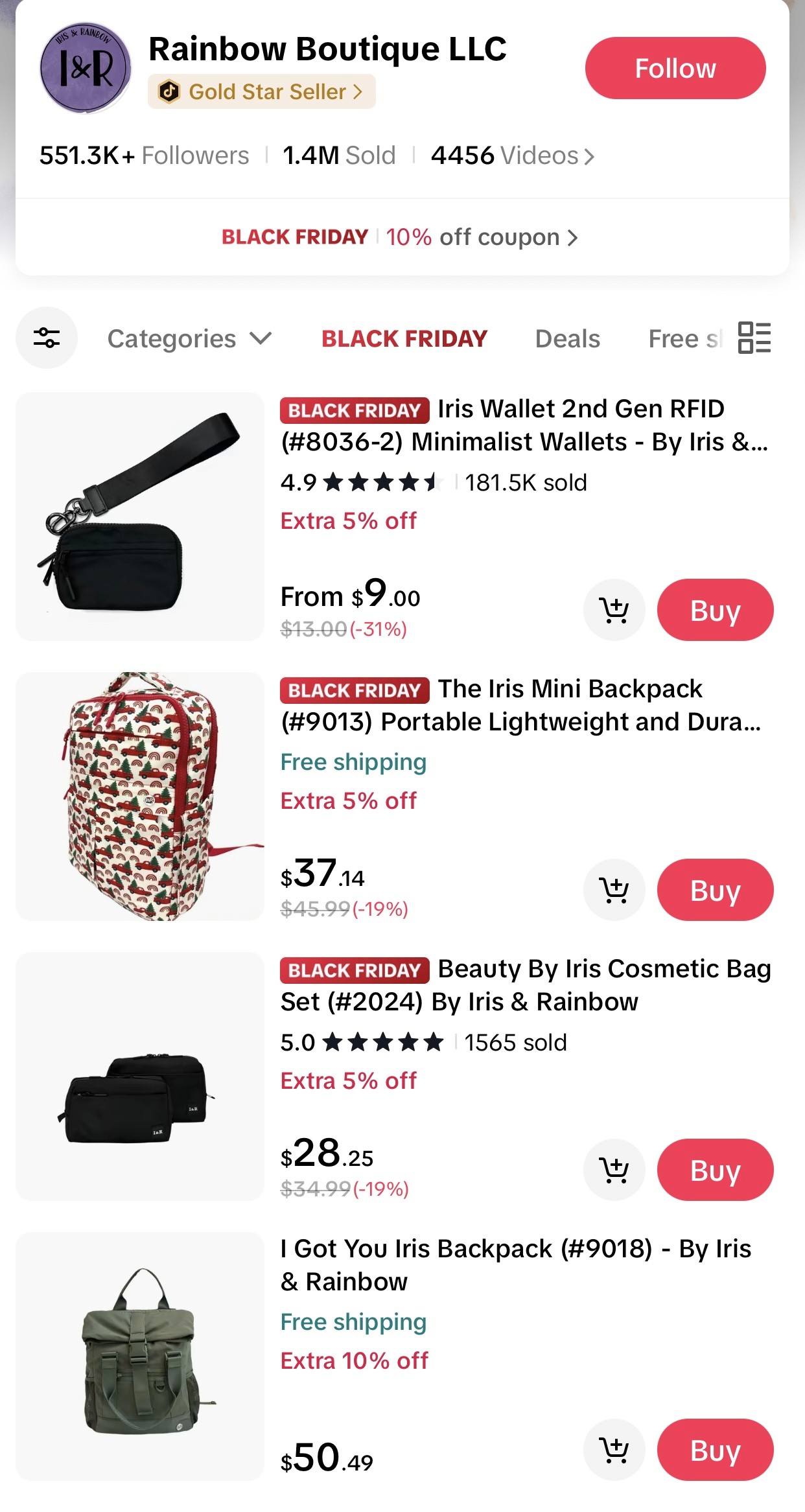 Rainbow Boutique LLC Official Shop in TikTok Shop powered by AfterShip Feed.