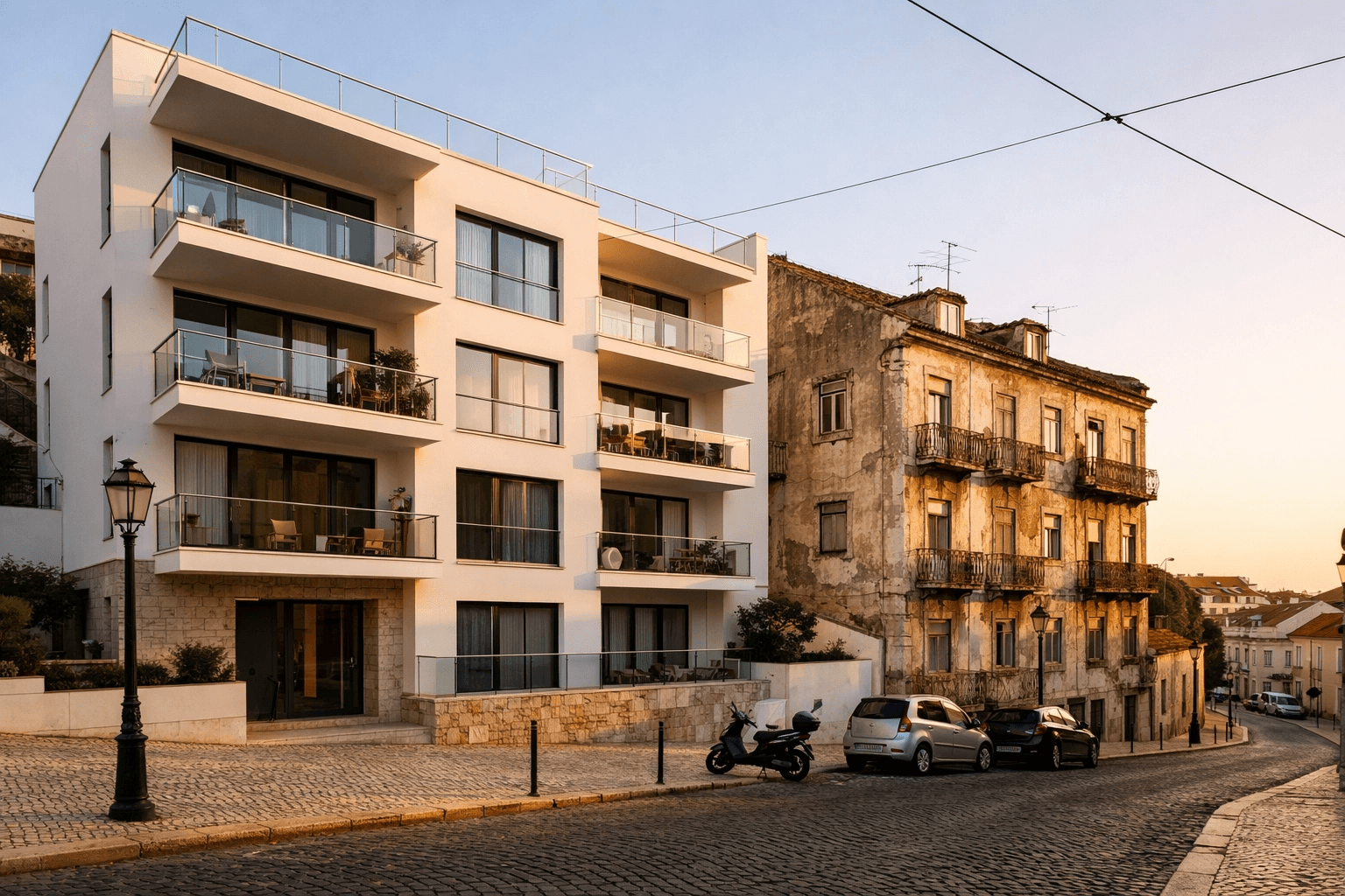 edifício necessitado de manutenção