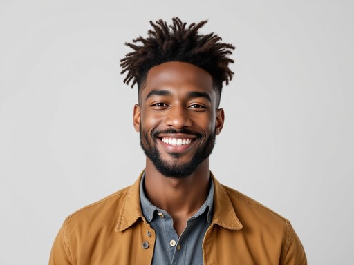 A smiling Black man with dreadlocks