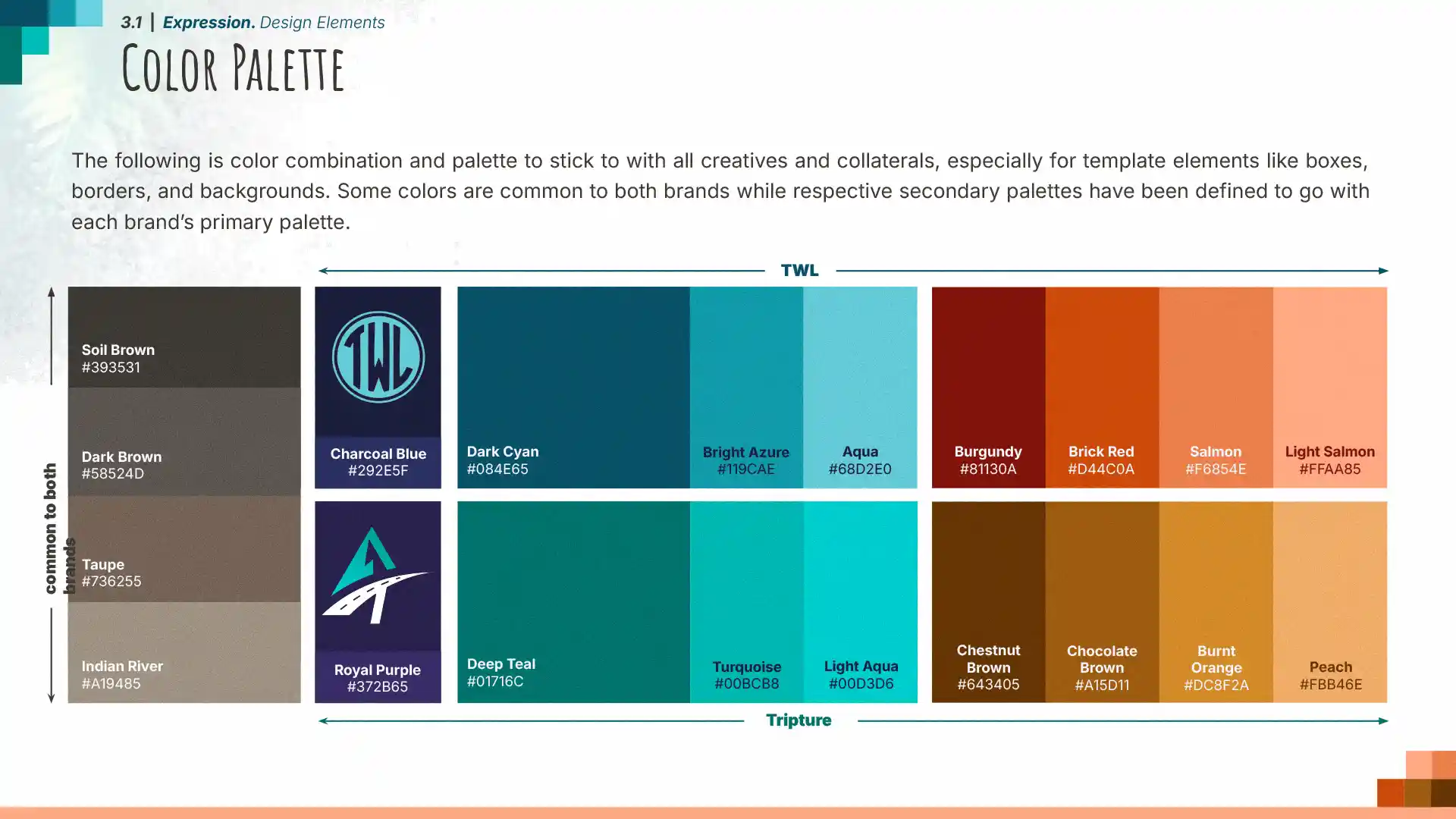 real estate brand guidelines color palette