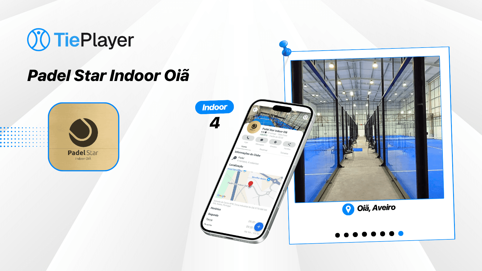 Book a padel court at Padel Star Indoor Oiã