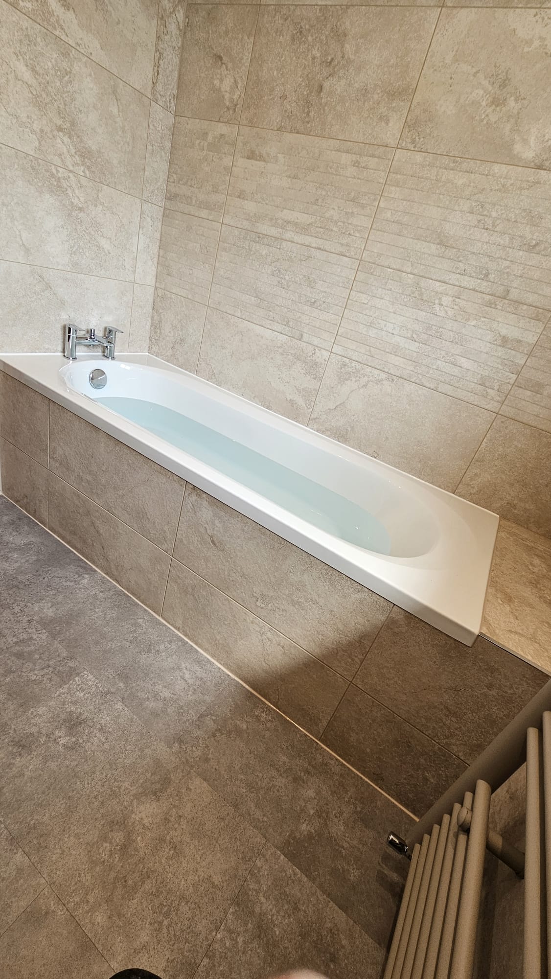 Bathroom renovation in East Leeds with new fittings and tiling