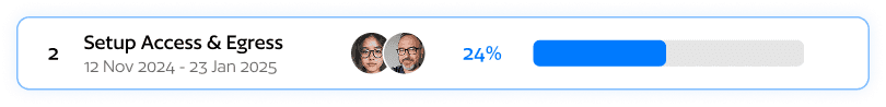In progress notification blue