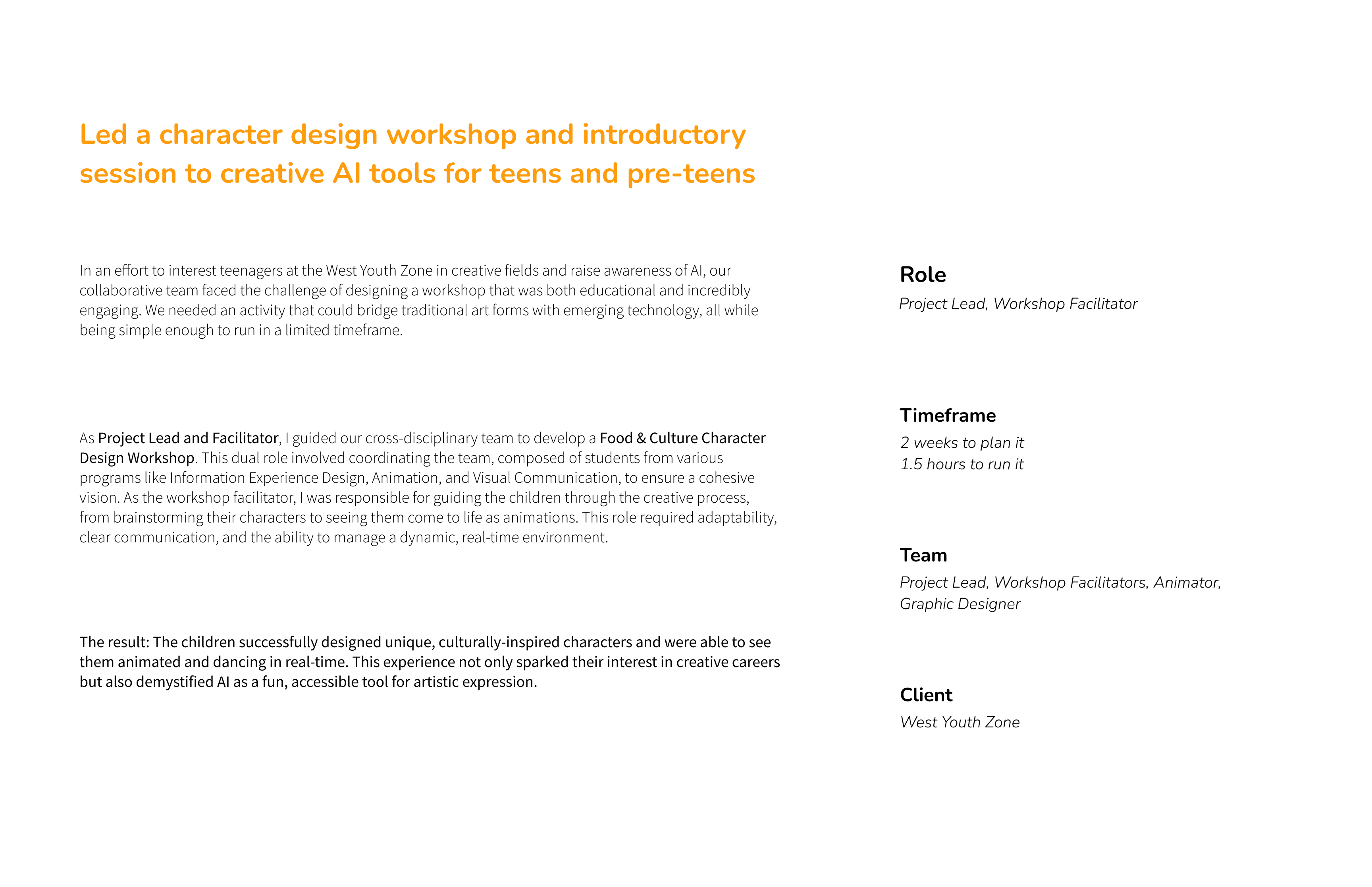 A screen for a desserts header website