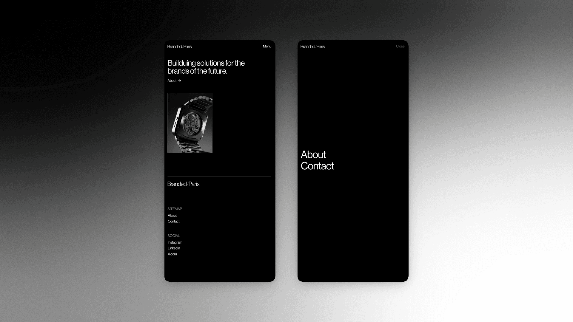 Phone showing Bloomy UI