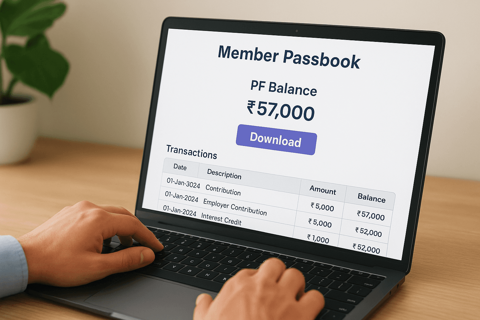 Download your complete passbook