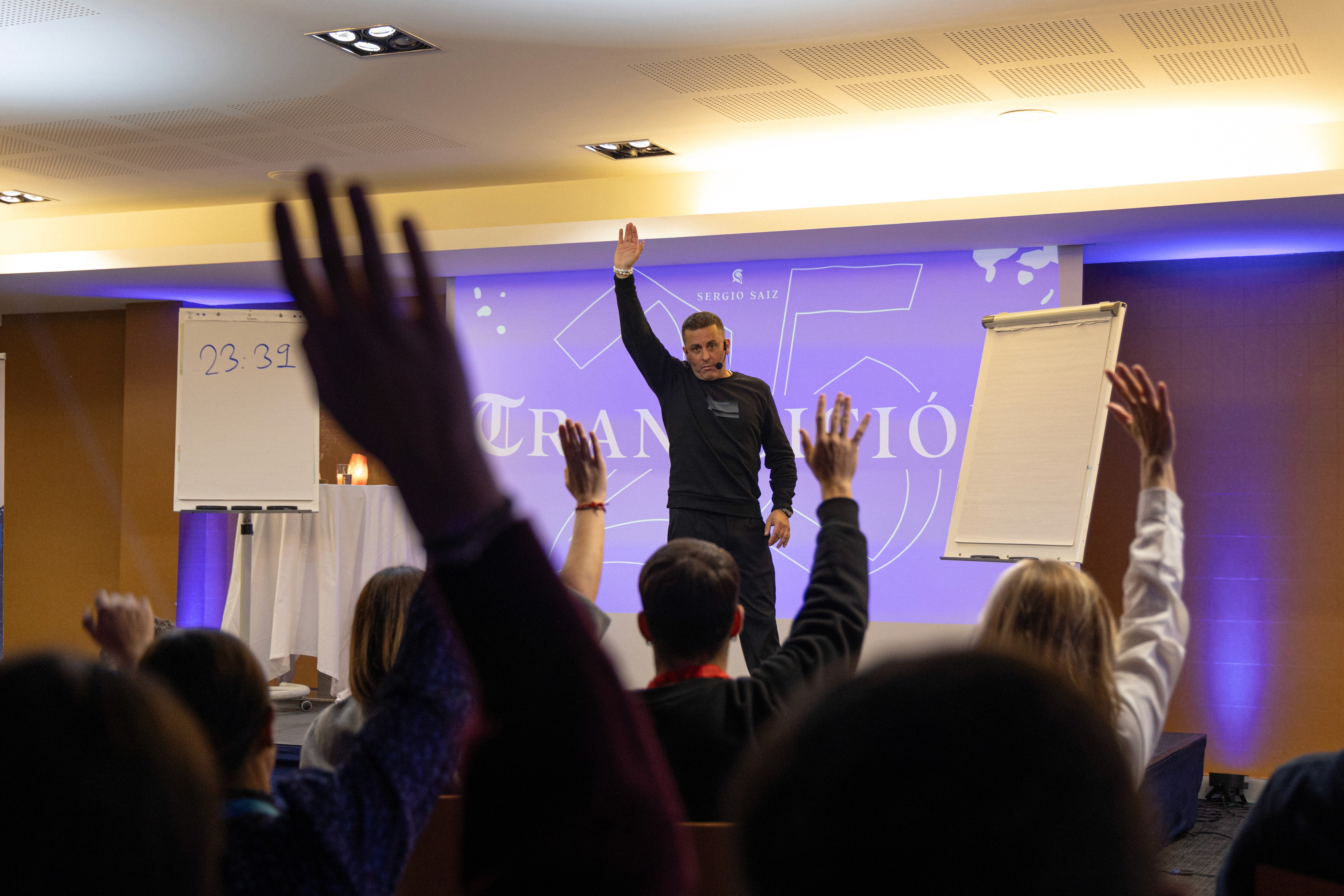 A woman of color doing yoga