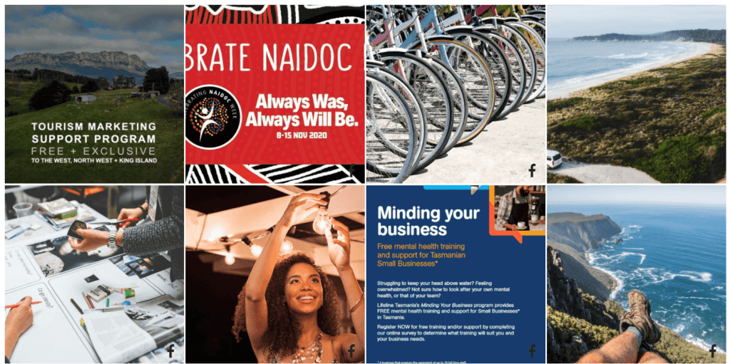 social media wall example - department of state growth