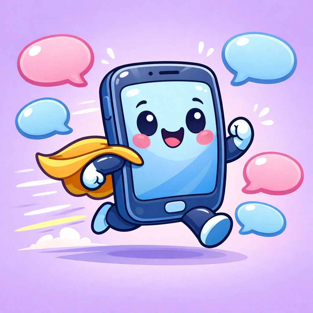 Ilustracija brzog odgovora gostima putem pametnog telefona za bolju popunjenost apartmana.