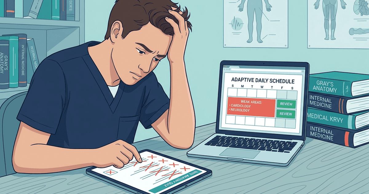 Cover: USMLE Step 1 Weak Areas: Find What to Fix First With Daily Adaptive Practice