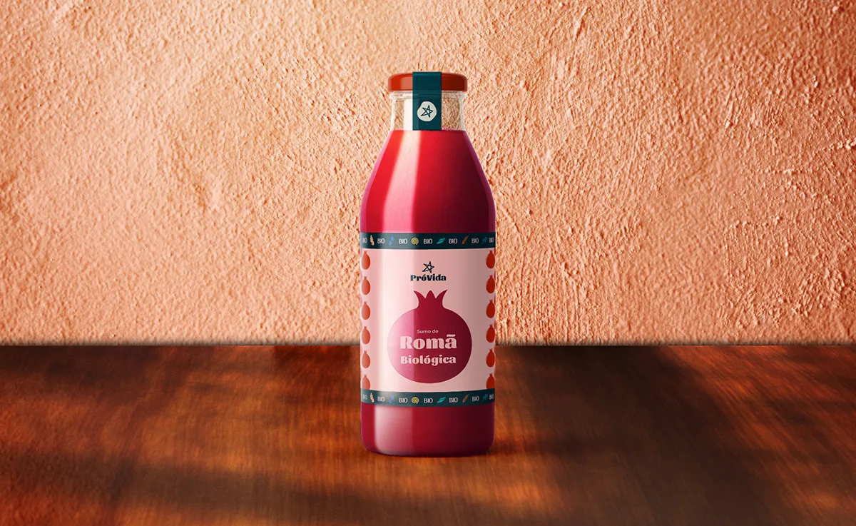 PróVida pomegranate juice packaging