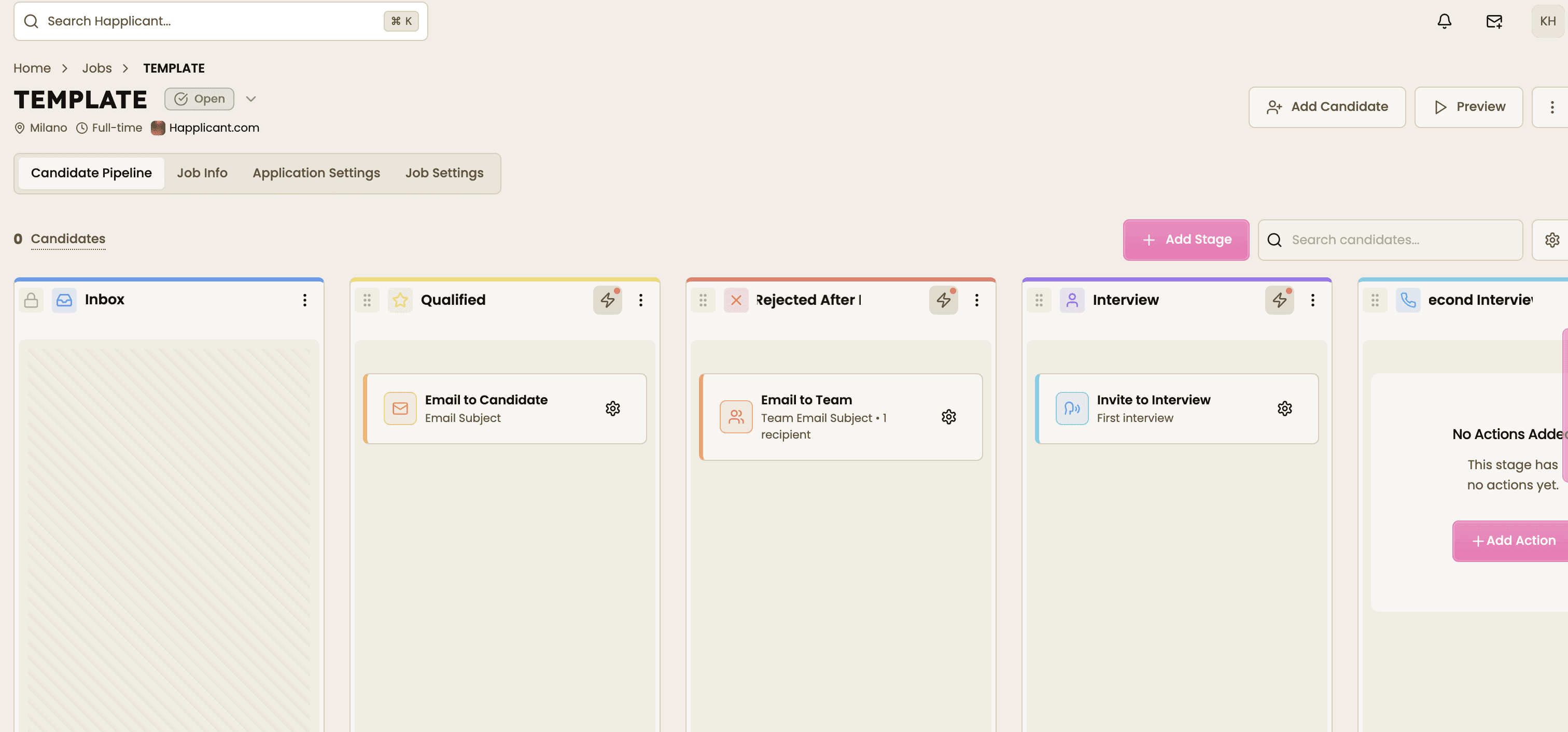 build your ideeal hiring workflow