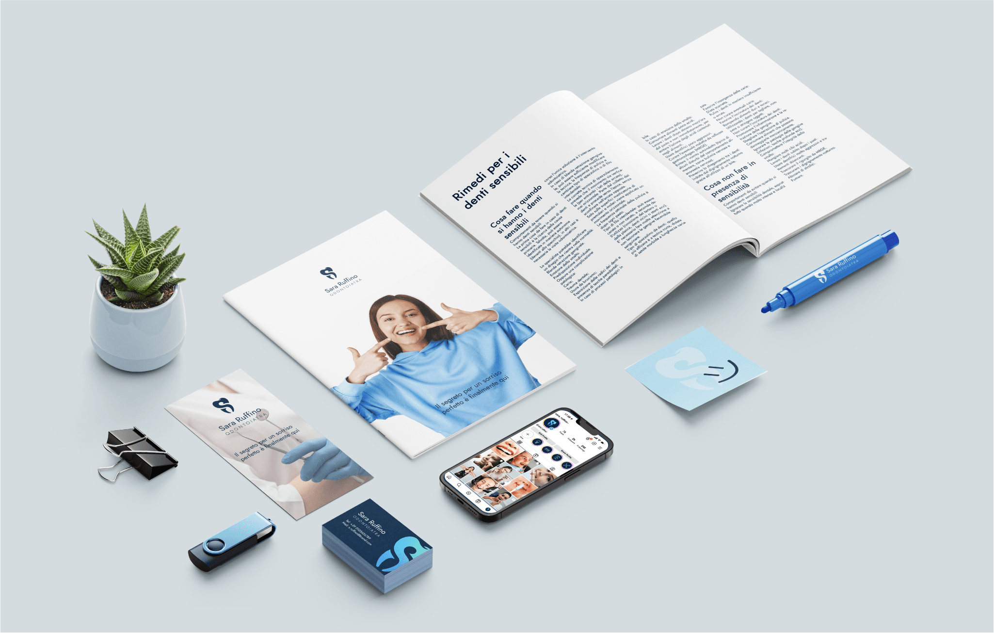 mockup of Sara Ruffino's logo