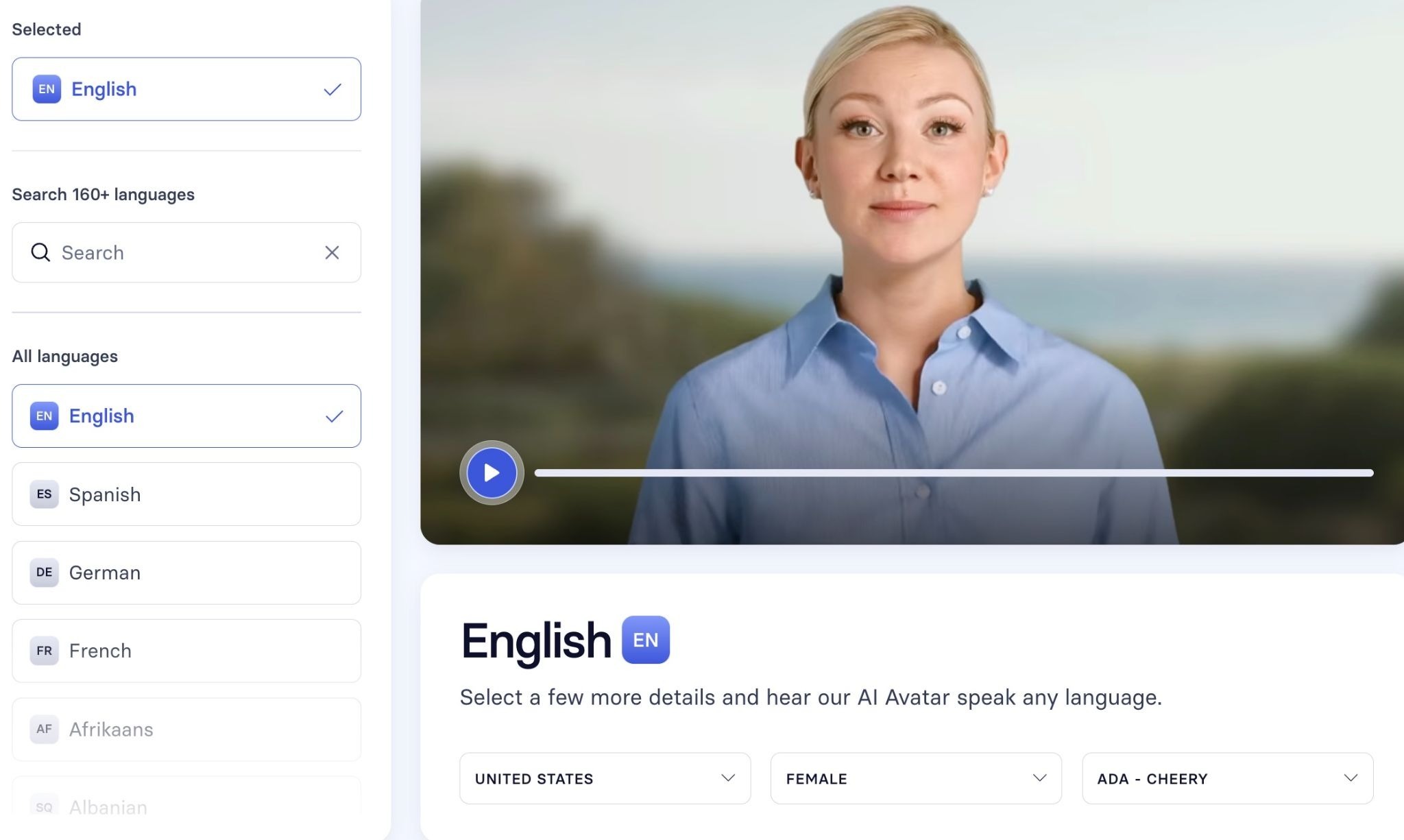 Multi-language support