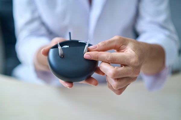 Hearing Aids in Protective case
