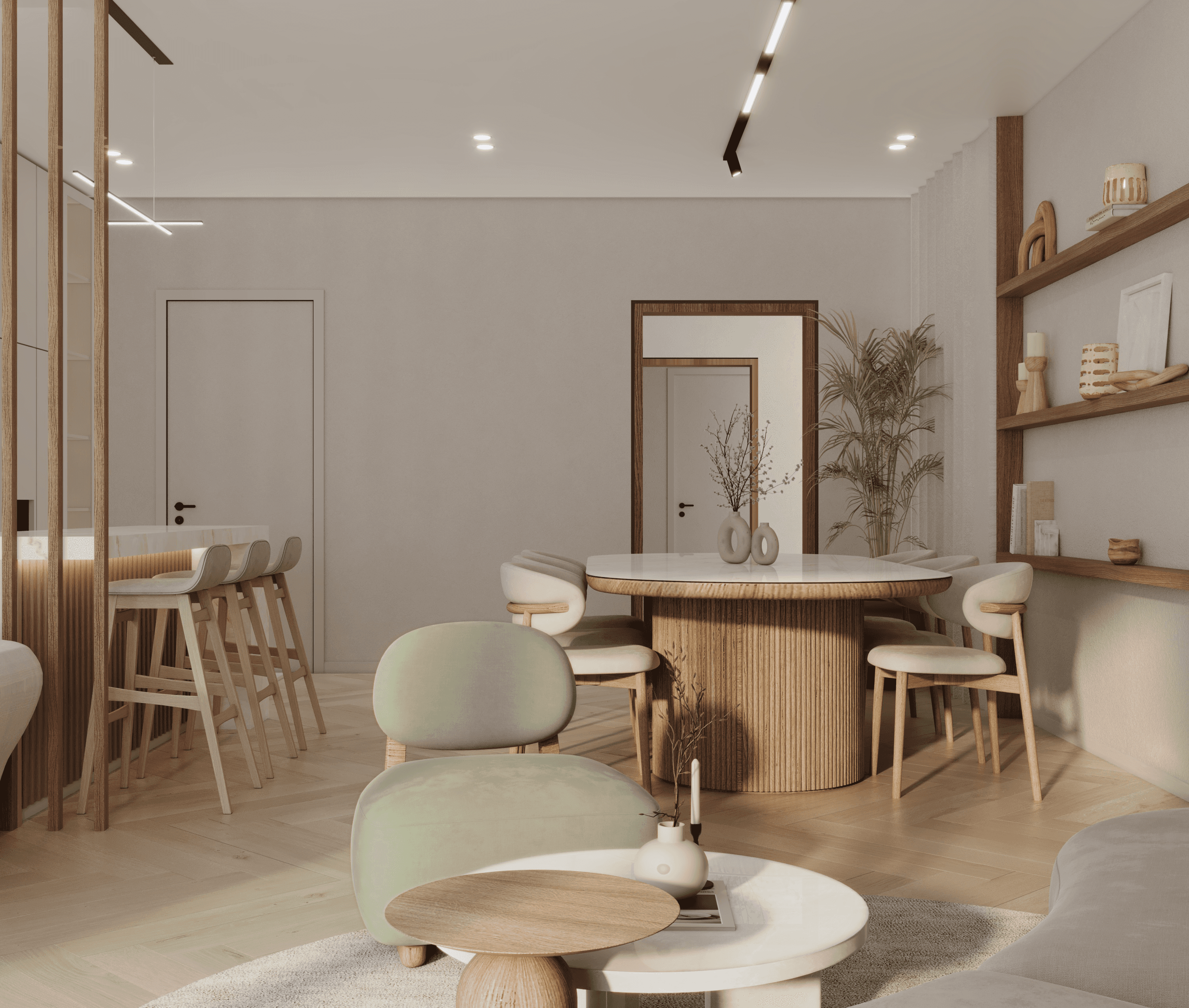 Project showcase image featuring a modern, refined interior.