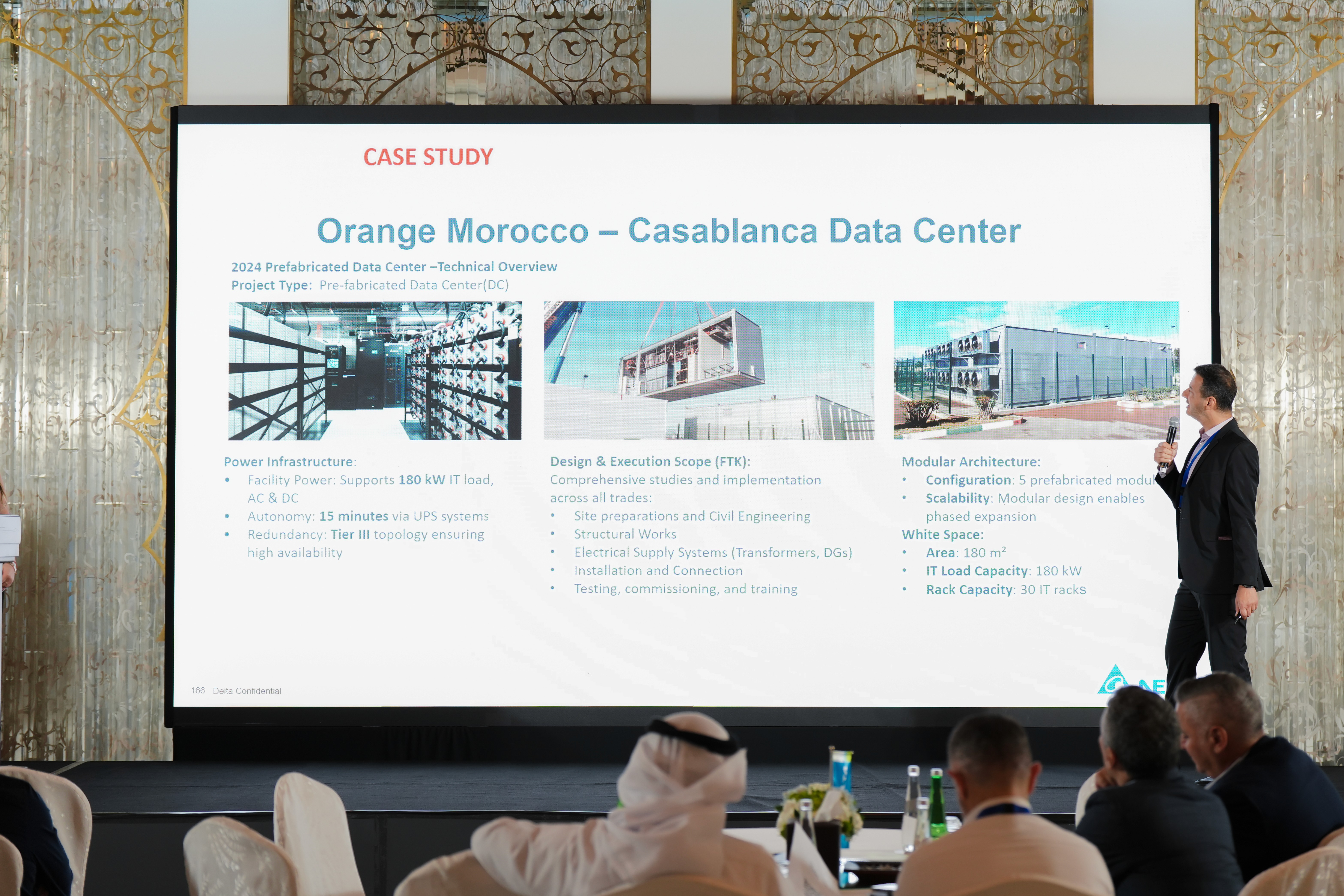 Marwan presenting IPT PowerTech Datacenter Solution