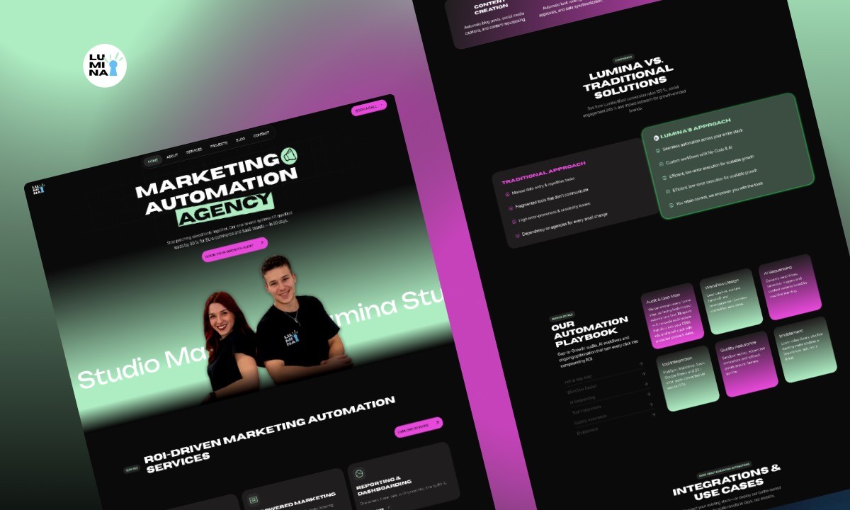 Website Design für Agentur aus den Niederlanden