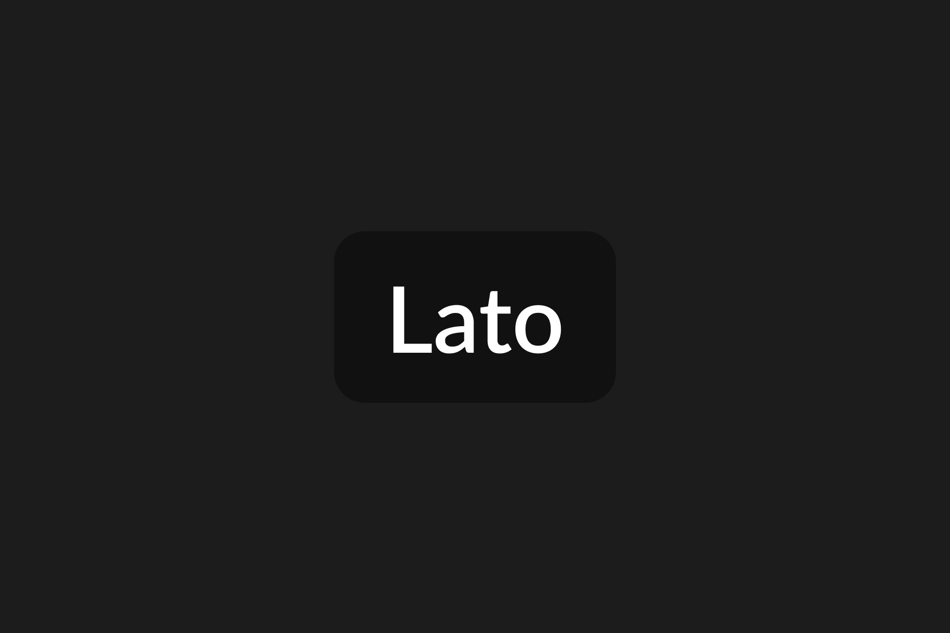 lato framer font